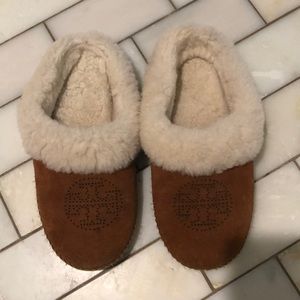 Tory Burch suede house shoes/slippers size 7 1/2